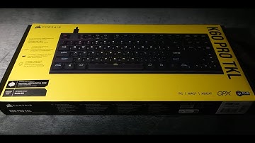 Corsair K60 PRO TKL Mechanical Keyboard | Unboxing and Sound test