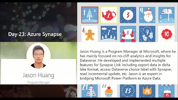 The Dataverse Advent Calendar Day 23: Leveraging Azure Synapse Link