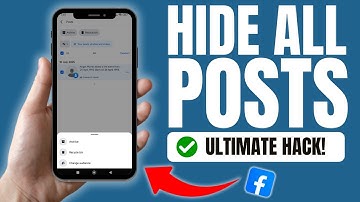 How To Hide All Posts On Facebook At Once - New Update