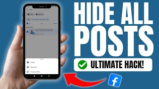 How To Hide All Posts On Facebook At Once - New Update