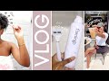 WEEKLY VLOG | SHOWER ROUTINE + COWASHING & DEFINING NATURAL HAIR + CONTENT DAY + MORE | Andrea Renee