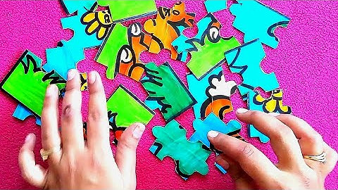 BEST OUT OF WASTE HACKS FOR KIDS || JigSaw Puzzle Making With Waste Cloth Box..