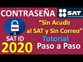 Como Generar la CONTRASEÑA por Internet Sin Acudir al SAT 2020| CONTRASEÑA SAT ID ERROR