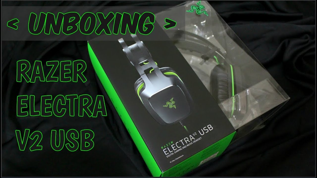 Unboxing Razer Electra V2 Usb Youtube