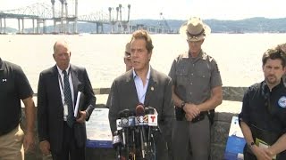 Governor Cuomo Holds a Press Briefing Regarding Crane Collapse at Tappan Zee Bridge