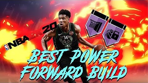 *NEW* BEST POWER FORWARD MY PLAYER BUILD NBA 2K20!!