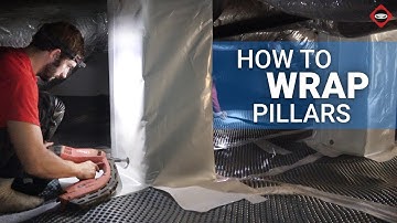 How To Wrap Crawl Space Pillars With Vapor Barrier (Part 1)
