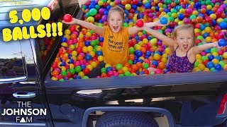 WE TURNED OUR TRUCK into a GIANT BALL PIT!