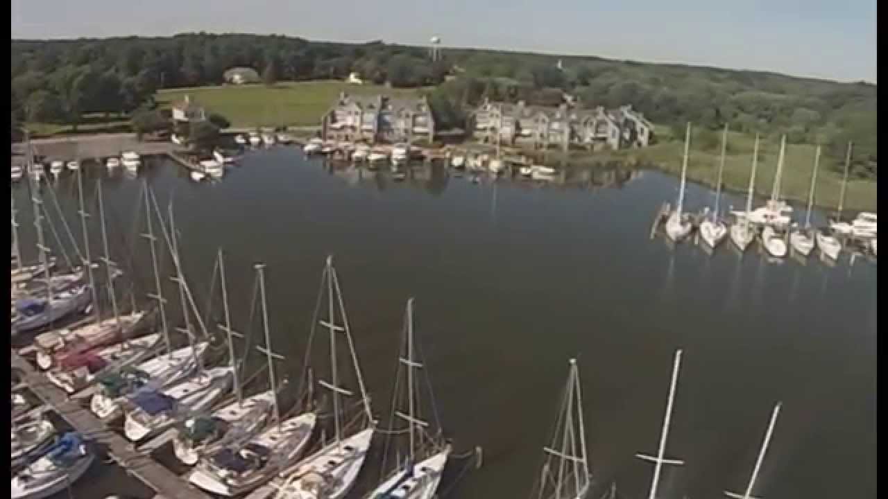 Sailing Emporium Rock Hall, MD an aerial view sailing Chesapeake Bay