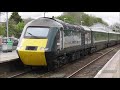 Great Western Railway 43187 &amp; 43093 Castle Set HST @ Camborne 02/05/19