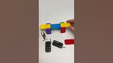 FidgetCraft: a Magnetic Fidget Slider and Building Toy #satisfying #satisfyingvideo #fidgettoys #edc