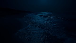 Night Waves to Sleep Right Away| Ocean White Noise for Sleep, Reduce Stress | Night Sea Waves