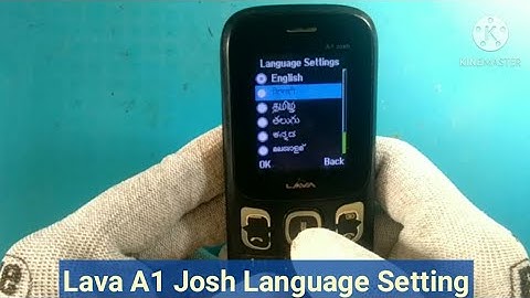 lava a1 josh language setting