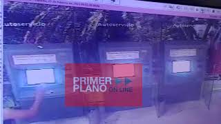 UN HOMBRE EN SITUACIÓN DE CALLE DESTROZÓ CAJEROS AUTOMÁTICOS EN PLENO CENTRO DE MORÓN