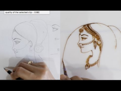 How To Draw Side Face Bride Detail Explanation With All
