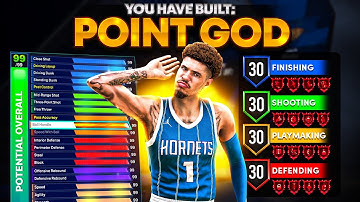 BEST ALL-AROUND POINT GUARD BUILD in NBA 2K25! 99 3PT RATING + 95 BALL HANDLE! best build 2k25