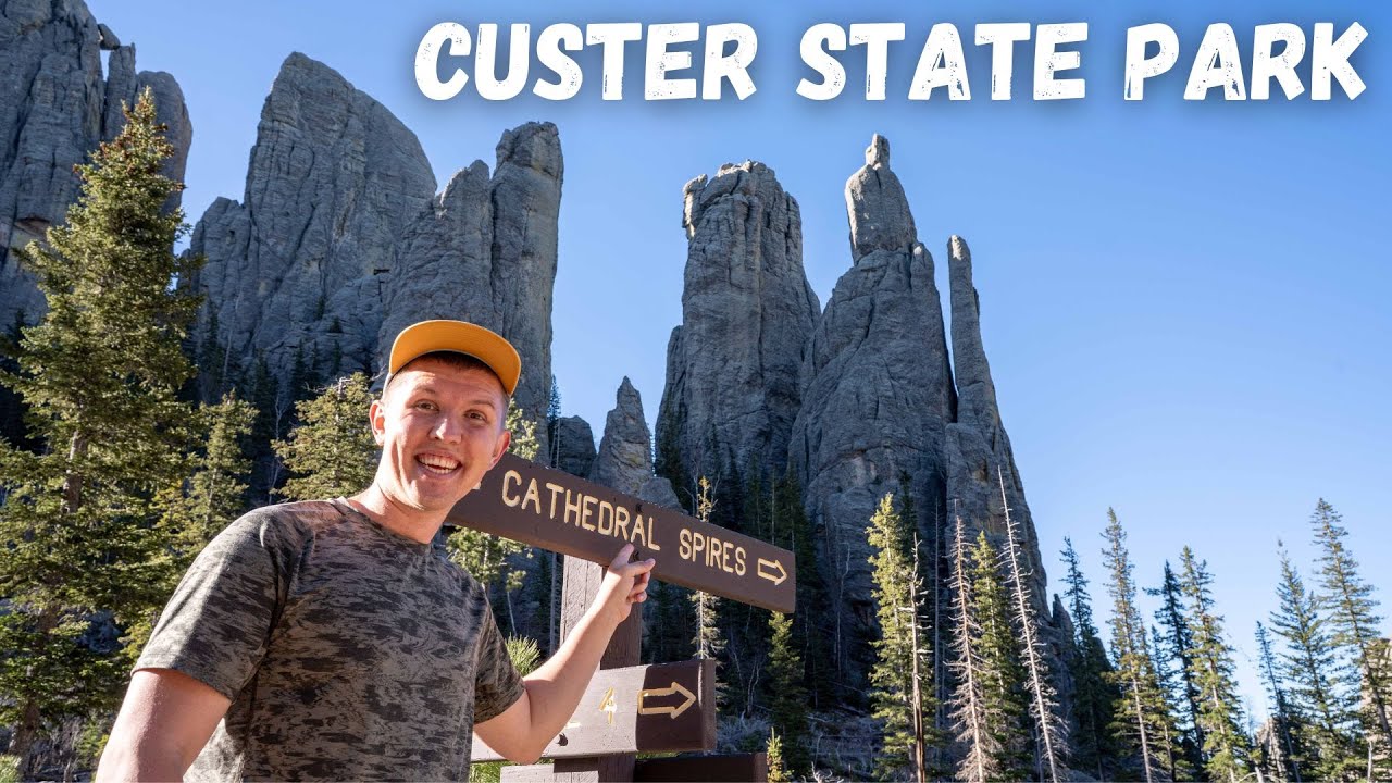 Исследование государственного парка Кастер 🇺🇸 | Шоссе Нидлс, Кафедральные шпили и пик Блэк-Элк!
