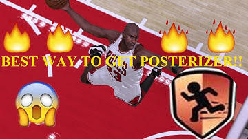NBA 2K17 HOW TO GET POSTERIZER BADGE FAST!!! BEST WAY FOR ALL POSITIONS!!
