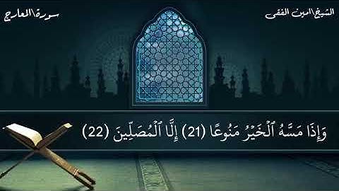 سورة المعارج بصوت الشيخ امين الفقي