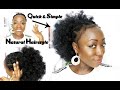 Natural Hair Style For Black Women Quick And Simple African Threading Protective Style Afro Puff
