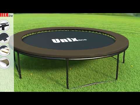 Батут UNIX line Black&Brown inside