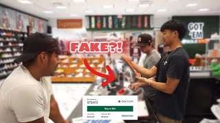 He Tried to Sell FAKE $70,000 Shoe!