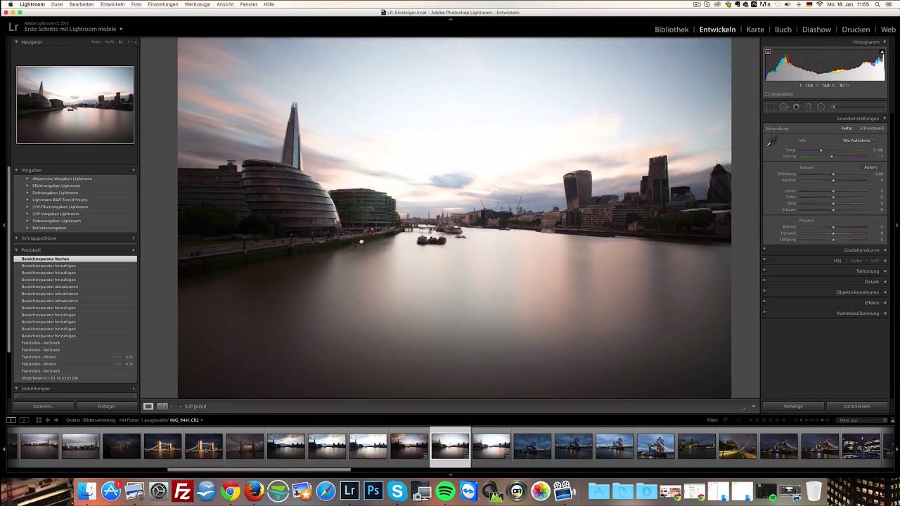 Lightroom Lernen 4 Grundbearbeitung Youtube