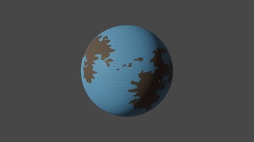 How to make a Globe with a hexagon grid using Blender