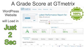 Fastest Loading WordPress Website will be YOURS | How to get Grade A at GTmetrix