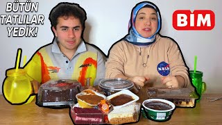 BİM'İN BÜTÜN HAZIR TATLILARINI YEDİK CHALLENGE !!