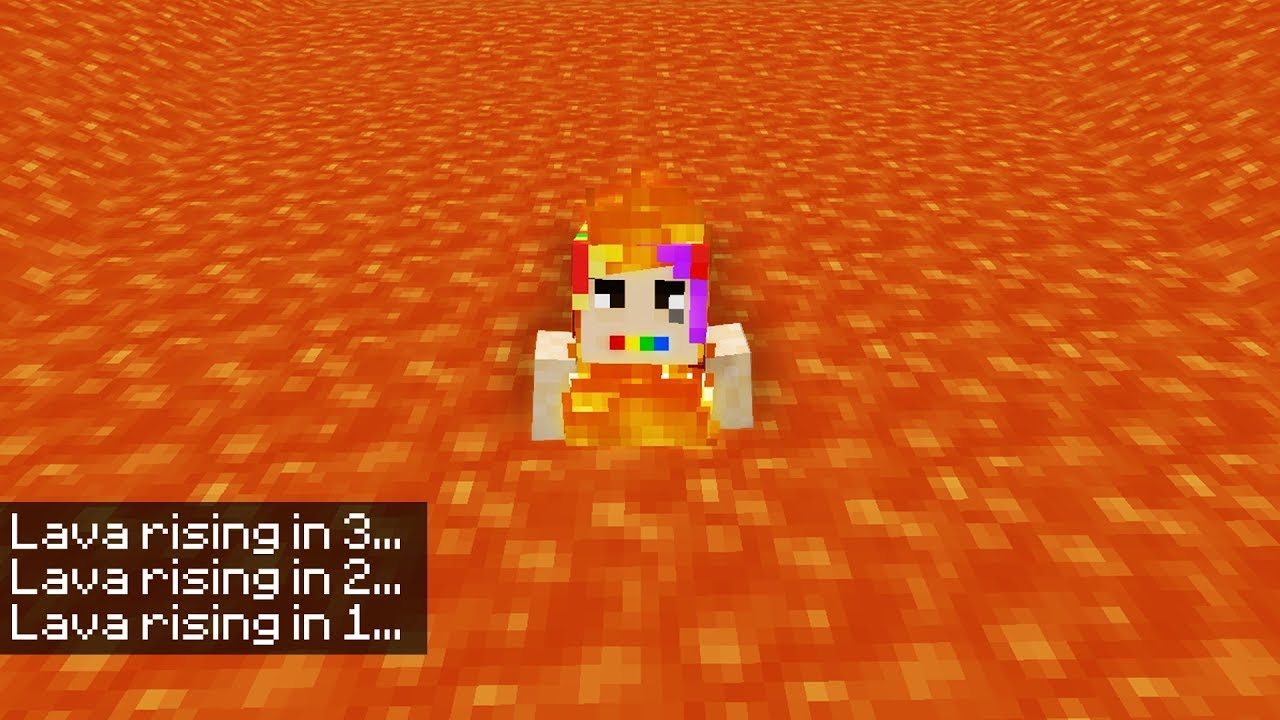 Minecraft But Lava Rises Every Minute
