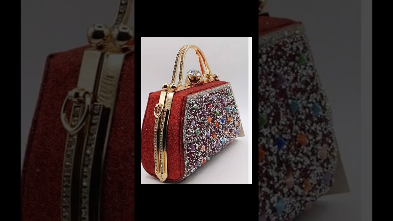 latest bridal wedding bag Wedding bag collection for brides Red bridal clutch 