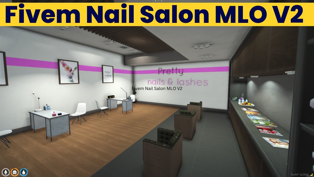 Fivem Nail Salon MLO V2 Interior Map For Roleplay FiveM Mlo