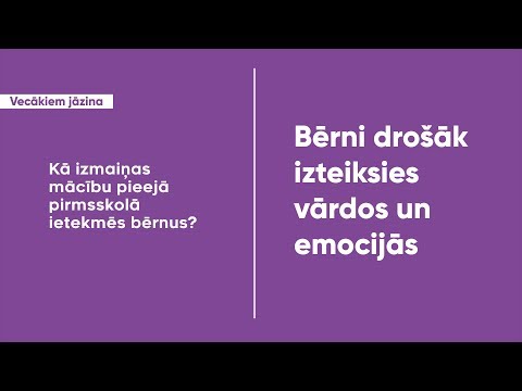 Video: Kā Attīstīt Pirmsskolas Vecuma Bērna Emocionālo Sfēru