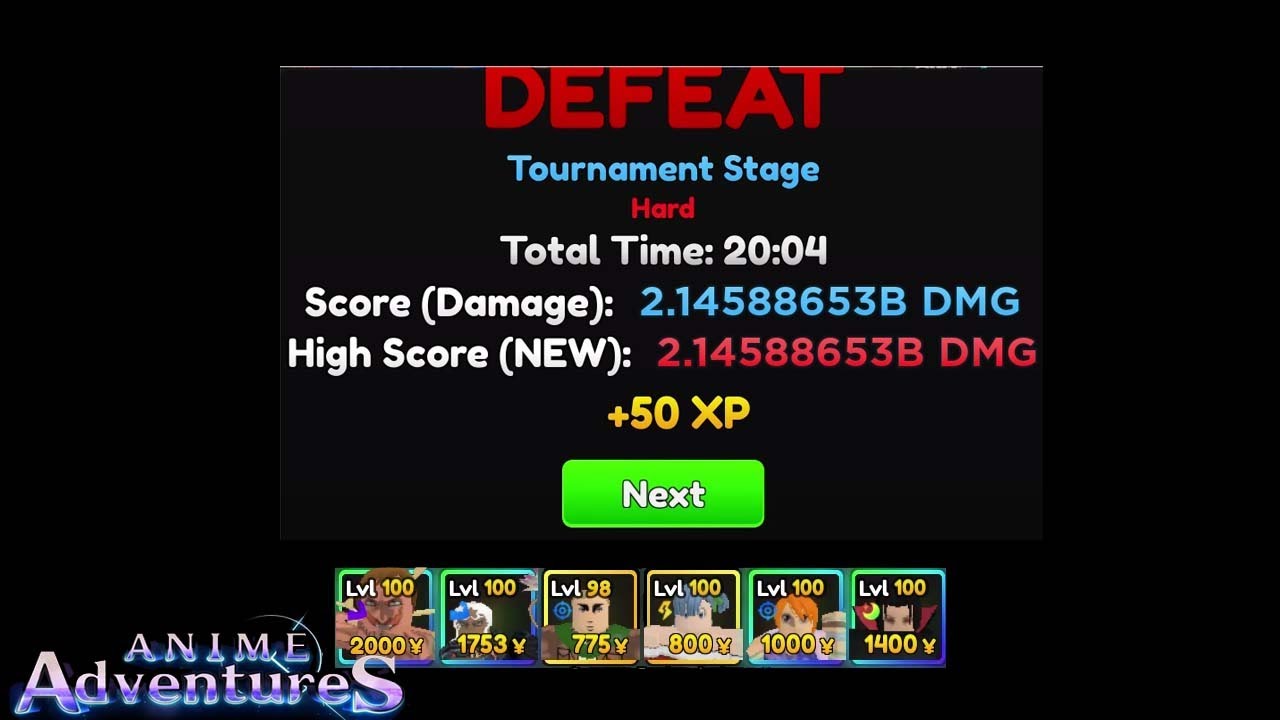 2.1B+ Damage in Anime Adventures Tournament 9 | NO UNIQUES | 😁 - YouTube