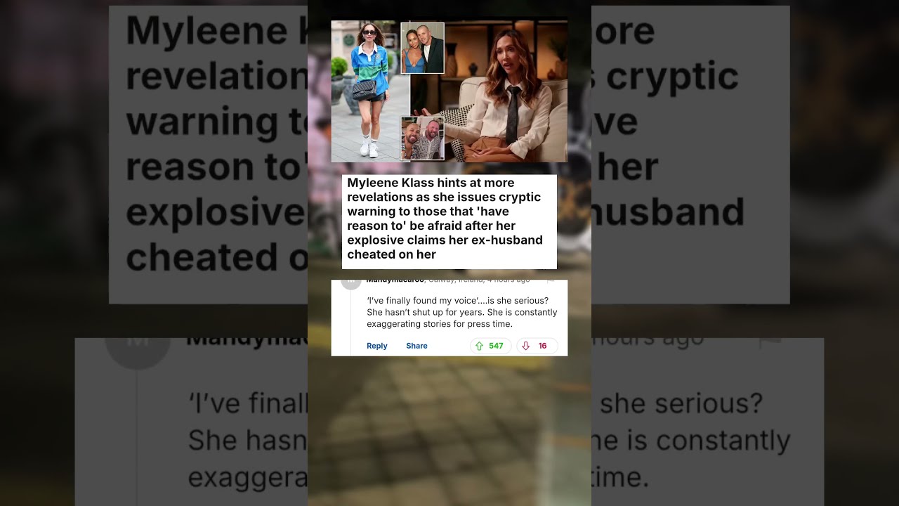 Myleene Klass Hints At More Revelations As She Issues Cryptic Warning To Those That Celebrity