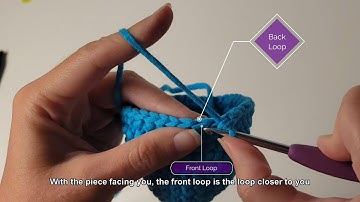 How to crochet in the Front Loop Only [FLO]