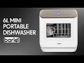 6L Portable Tabletop Dishwasher - By Baridi