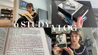 a study day in my life | first week back to class, thesis, lots of reading