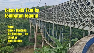Jembatan yg sudah ada sejak jaman Belanda di kab Ciamis