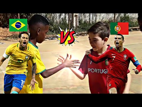 Brasil vs Portugal (Copa do Mundo de crianças) Mundialitalo 2018