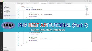 How to Create RESTful API With PHP & MySQL Tutorial - Delete Data from Database (Part 7)