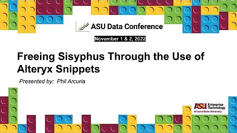 Freeing Sisyphus Through the Use of Alteryx Snippe...