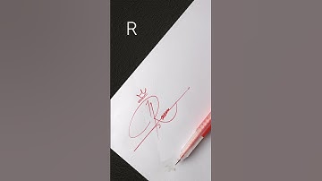 Alphabet R Unique Signature | English Calligraphy