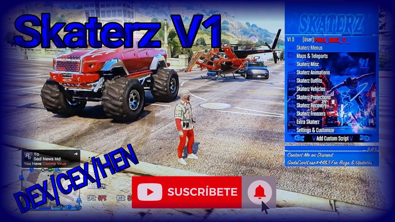 Skaterz V1 ModLoader []GTA5 PS3[] bles/ blus + Free Download
