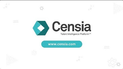 Censia Talent Intelligence Overview