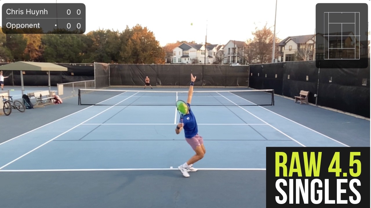 4.5 USTA Tennis Singles | Grinder vs Big Server & Forehand Power