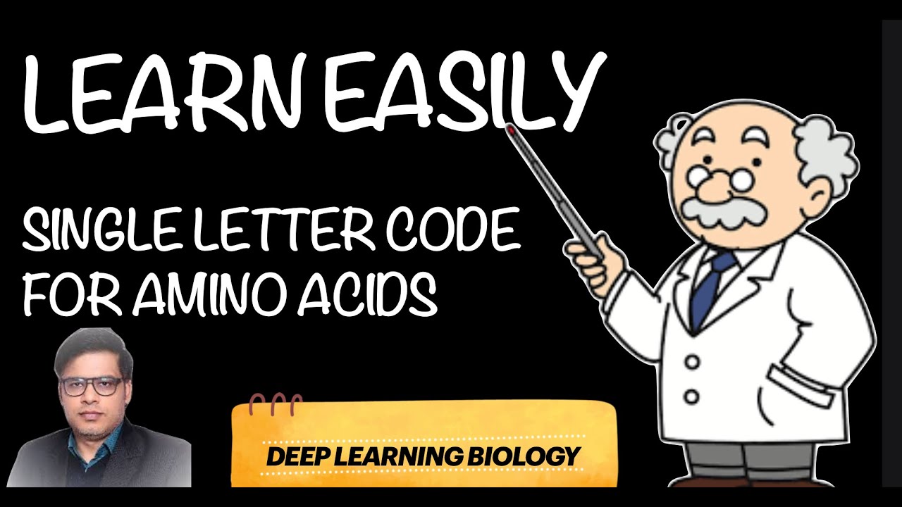Protein Biochemistry - Single letter code for Amino acids - YouTube