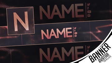 Youtube Banner + Logo + Twitter Header Template [FREE Download] Photoshop CS6