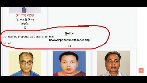 BANGLA || Notice Undefined property stdClass Problem in PHP using JSON DATA